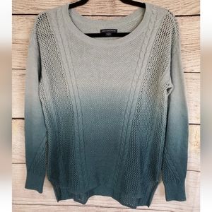American Eagle Blue Dip Dye Sweater Size Small
